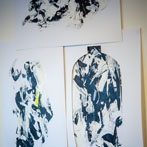 Hannah Staniforth at work in her studio 2019